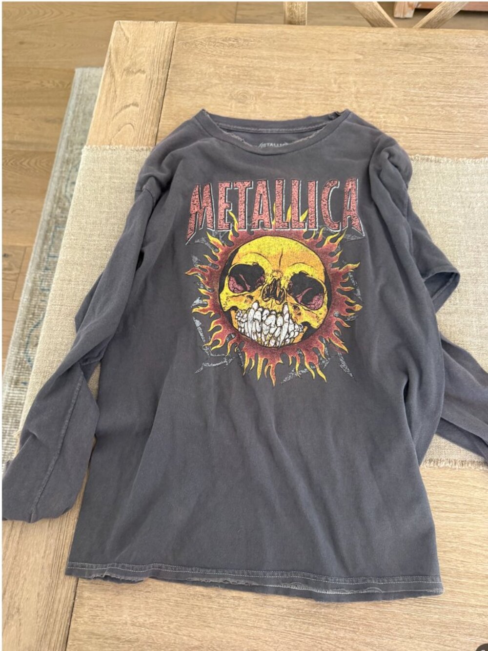 Metallica Long Sleeve, Urban Outfitters, 2022, Size small